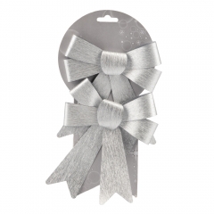Набір срібних бантів (2 шт), 17 см (6040-056)