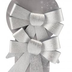 Набір срібних бантів (2 шт), 17 см (6040-056)
