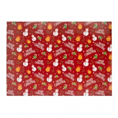 Упаковочная бумага "Веселые снеговички", 50*70 см (9267-007)