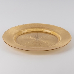Тарелка "Линия сияния", золотая, 32,7 см (00BR-9251-008)