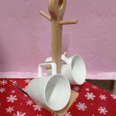 УЦІНКА Набір кружок з бамбуковою підставкою "Чайна церемонія", 270 мл (В наборі тільки 2 чашки,замість 4х) (00BR-4004-003)