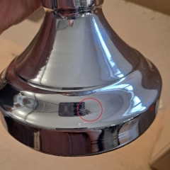 УЦІНКА Свічник "Федеріка", срібло (Невелика тріщинка,дефект фарбування,бульбашка,ржавчина на основі) (00BR-2009-042)