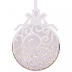 Елочная игрушка "Перламутровый шар", 13 см (6027-055)