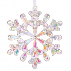 Елочная игрушка "Перламутровая снежинка", 11,7 см (6027-057)