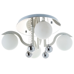 Люстра стельова біла на 4 круглих плафони (MT004/4)