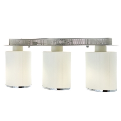 Люстра стельова біла на 3 плафони у формі циліндра (MT010/3)