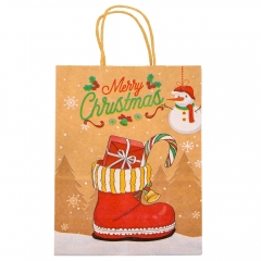 Подарочный пакет "Новогодние подарки", 21*27 см. * Рандомный выбор дизайна. (9172-005)