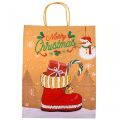 Подарочный пакет "Новогодние подарки", 26*33 см. * Рандомный выбор дизайна. (9172-006)