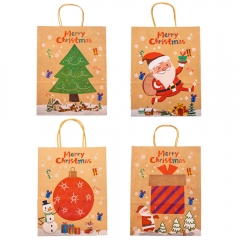 Подарочный пакет "Подарки от Санты", 26*33 см. * Рандомный выбор дизайна. (9172-009)