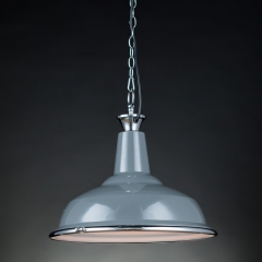 Люстра-подвес серая металлическая на цепочке (DM005/1LGW) (DM005/1LGW)