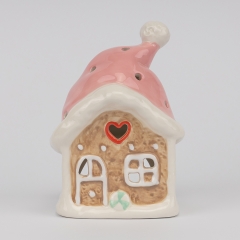 УЦІНКА Підсвічник "Імбірний будиночок", 16 см (Тріщини,дефект лиття,сколи) (00BR-6037-009)