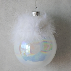 УЦІНКА Шар "Зимова казка", 13 см (Плями фарби,потертості,дефект лиття) (00BR-6029-004)