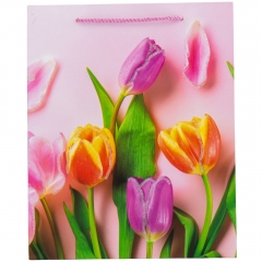 Подарочный пакет "Тюльпаны", 26*32 см (18925-024)