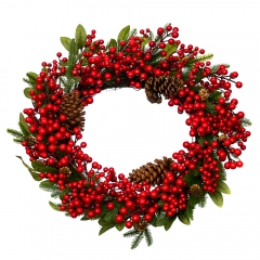 Венок "Ягодный с шишками" (003NF)