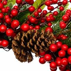 Венок "Ягодный с шишками" (003NF)