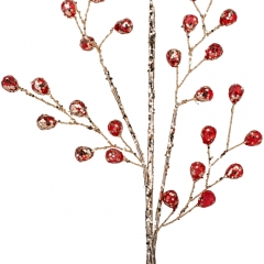 Декоративная ветвь "Красный бархат", 31 см (9155-023)