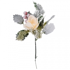 Декоративная ветвь "Сказочный сад", кремовая, 30 см (9171-015)