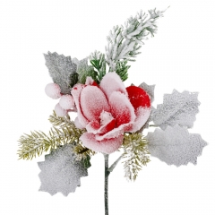 Декоративная ветвь "Сказочный сад", красная, 30 см (9171-016)