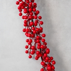 Декоративная гирлянда "Красные ягоды", 176 см (9171-020)