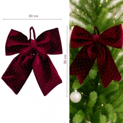 Бант "Бордовый бархат", 36 см (9245-026)