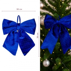 Бант "Синій оксамит", 36 см (9245-027)