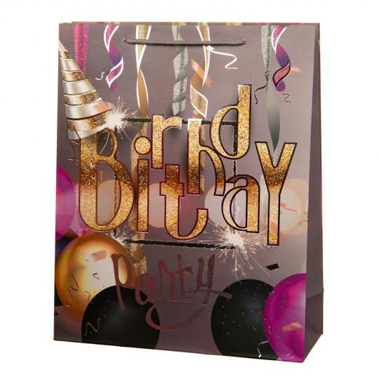 Подарунковий пакет "Birthday Party" 26 * 10 * 32 (8814-003)
