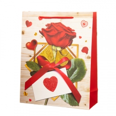 Подарочный пакет "Rose" 26 * 10 * 32 (8814-007)