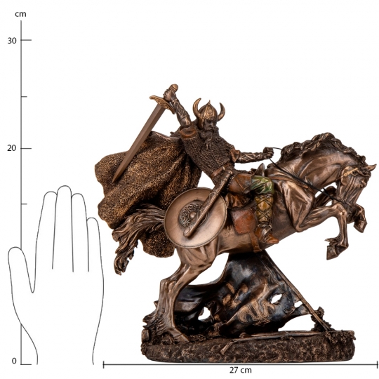 Статуетка "Вікінг на коні" (26 см) (71104A4)