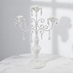 Підсвічник на 3 свічки з кристалами (57 см.) (2011-005)