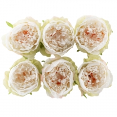 Головка пиона, бело-зеленая, 9 см (8503-001/2)