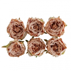Головка розы, темно-бежевая, 6 см (8503-004/1)