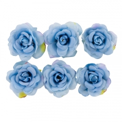 Головка розы, голубая, 5 см (8503-006/1)
