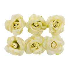 Головка розы, белая, 5 см (8503-006/5)