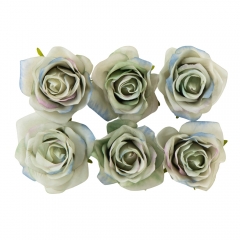 Головка розы, голубая, 8 см (8503-007/1)