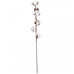 Искусственная ветвь "Хлопок", белая, 58 см (9160-039)