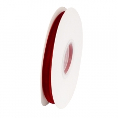 Лента бархатная, темно-красная, 1 см (9276-007)
