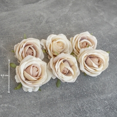 Головка троянди, кремова, 6,5 см (9222-036)