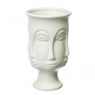 УЦІНКА Керамічна ваза "Лице" біла 20.5 см (Дефект лиття(крапка),невелика темна пляма) (00BR-8723-001)