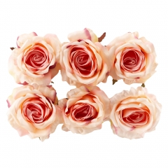 Головка розы, розовая, 9 см (8502-005/2)