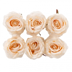 Головка розы, белая, 8 см (8502-006/1)