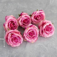 Головка розы, темно-розовая, 8 см (8502-006/3)