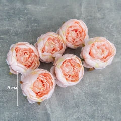 Головка розы, светло-розовая, 8 см (8502-007/2)