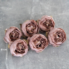 Головка розы, пыльная роза, 8 см (8502-007/6)