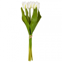 Букет тюльпанов "Красочность", белый, 40 см (9129-021)