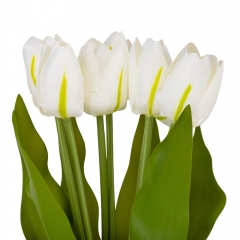 Букет тюльпанов "Красочность", белый, 40 см (9129-021)