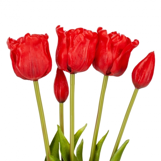 Букет тюльпанів "Симфонія", червоний, 44 см (9129-028)