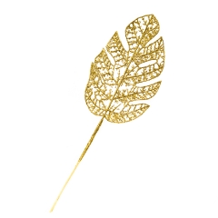 Декоративная ветвь " Золотая монстера" (8002-015)