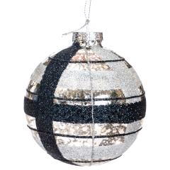 Елочный шар "Тайна ночи" 8 см (6000-006)