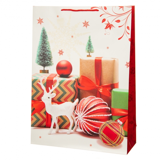 Подарунковий пакет "Christmas time" 40 * 15 * 55 (8817-020)