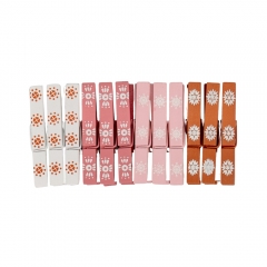 Комплект прищіпок "Сніжинки", 12 шт (046NY)